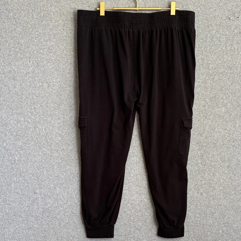 Anybody Petite Knit Cargo Jogger Pant L Black - Picture 2 of 10